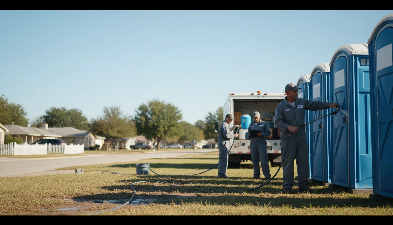 Long-Term Portable Toilet Rental in Hye, TX near me